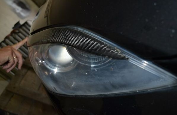 Реснички Карбоновые Mazda 3 (Hatchback) (МПС) купить недорого с доставкой в Волоколамск