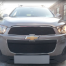 Защита радиатора "Standart" Chevrolet Captiva рестайлинг (2013-2015) чёрная купить недорого с доставкой в Волоколамск