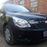 Защита радиатора "Standart" Chevrolet Cobalt (2013-н.в.) низ, чёрная купить недорого с доставкой в Волоколамск