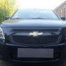 Защита радиатора "Standart" Chevrolet Cobalt (2013-н.в.) низ, чёрная купить недорого с доставкой в Волоколамск