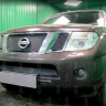 Защита радиатора "PREMIUM" Nissan Pathfinder, Navara (2010-2015) верх, чёрная купить недорого с доставкой в Волоколамск