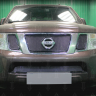 Защита радиатора "PREMIUM" Nissan Pathfinder, Navara (2010-2015) верх, чёрная купить недорого с доставкой в Волоколамск