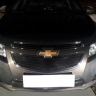 Защита радиатора "Standart" Chevrolet Cruze (2012-2015) верх, чёрная купить недорого с доставкой в Волоколамск