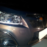 Защита радиатора "Standart" Chevrolet Cruze (2012-2015) верх, чёрная купить недорого с доставкой в Волоколамск