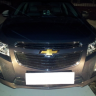 Защита радиатора "Standart" Chevrolet Cruze (2012-2015) верх, чёрная купить недорого с доставкой в Волоколамск