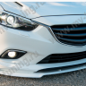 Сплиттер переднего бампера под клыки №2 "Lite Style" для Mazda 6 (2013-н.в.) купить недорого с доставкой в Волоколамск