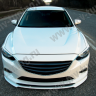 Сплиттер переднего бампера под клыки №2 "Lite Style" для Mazda 6 (2013-н.в.) купить недорого с доставкой в Волоколамск