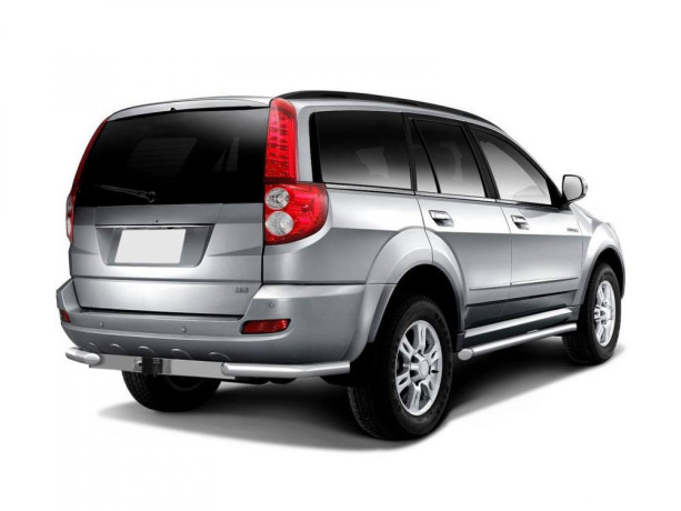 Защита заднего бампера угловая d63мм (НПС) HAVAL H5 (2020-н.в.) купить недорого с доставкой в Волоколамск