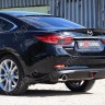 Диффузор заднего бампера var №1 (ровный + стоп сигнал) для Mazda 6 (2013-н.в.) купить недорого с доставкой в Волоколамск
