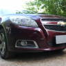Защита радиатора "Standart" Chevrolet Malibu (2012-2015) чёрная купить недорого с доставкой в Волоколамск
