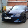 Накладки на фары (реснички) "Длинные" Mazda 3 седан (2003-2009) купить недорого с доставкой в Волоколамск