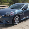Клыки (накладки) переднего бампера "SkyActivSport" var №3 для Mazda 6 (2015-н.в.) купить недорого с доставкой в Волоколамск