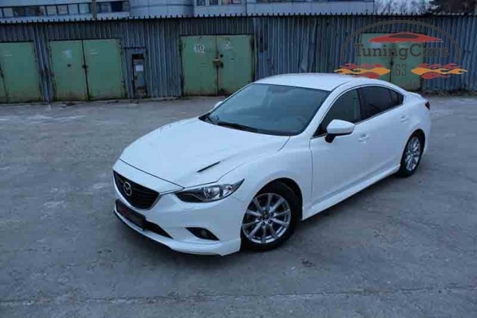 Капот "SkyActivSport" var №2 (с прорезанными жабрами) для Mazda 6 (2013-н.в.) купить недорого с доставкой в Волоколамск