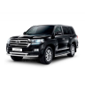 Защита переднего бампера двойная d63/63мм (НПС) Toyota Land Cruiser 200 (2014-н.в.) купить недорого с доставкой в Волоколамск