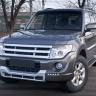 Накладка (юбка) переднего бампера "Broomer Design" (Без ДХЛ) для Mitsubishi Pajero IV (2006-2015) купить недорого с доставкой в Волоколамск