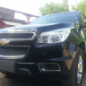 Защита радиатора "Standart" Chevrolet Trailblazer (2012-2015) чёрная купить недорого с доставкой в Волоколамск