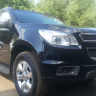 Защита радиатора "Standart" Chevrolet Trailblazer (2012-2015) чёрная купить недорого с доставкой в Волоколамск