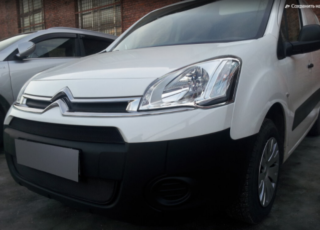 Защита радиатора "Standart" Citroen Berlingo рестайлинг (2008-2016) чёрная купить недорого с доставкой в Волоколамск