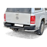 Защита заднего бампера «Уголки двойные» (d63,5) для Volkswagen Amarok (2010-2016)(Нерж. Сталь) купить недорого с доставкой в Волоколамск