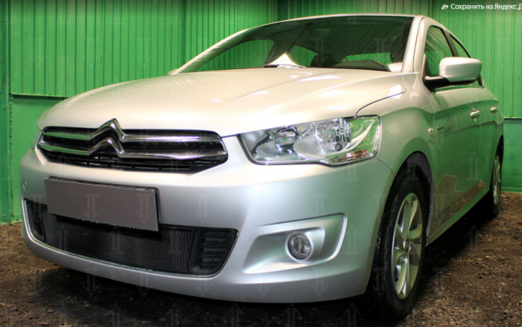 Защита радиатора "Standart" Citroen C-Elysee (2012-2017) чёрная купить недорого с доставкой в Волоколамск
