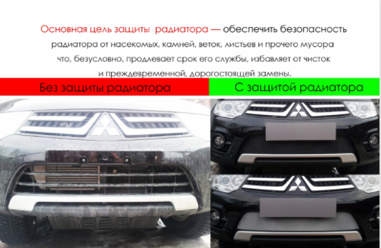 Защита радиатора "Standart" Citroen C-Elysee (2012-2017) чёрная купить недорого с доставкой в Волоколамск
