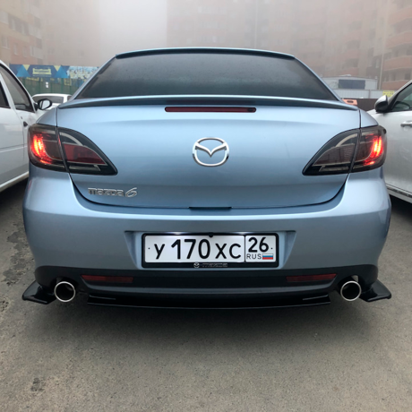 Комплект сплиттеров "KENSTYLE" для Mazda 6 GH (передний сплиттер спорт дорестайлинг 2008-2011) купить недорого с доставкой в Волоколамск