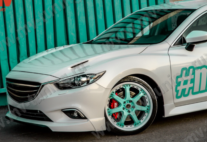Капот "SkyActivSport" var №1 (с глухими жабрами) для Mazda 6 (2013-н.в.) купить недорого с доставкой в Волоколамск
