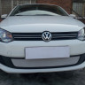 Защита радиатора "Standart" Volkswagen Polo седан (2010-2014) хром купить недорого с доставкой в Волоколамск