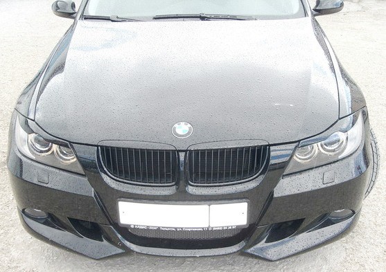 Накладки на фары (реснички) для BMW 3 Series (E90) (2005-2012) купить недорого с доставкой в Волоколамск