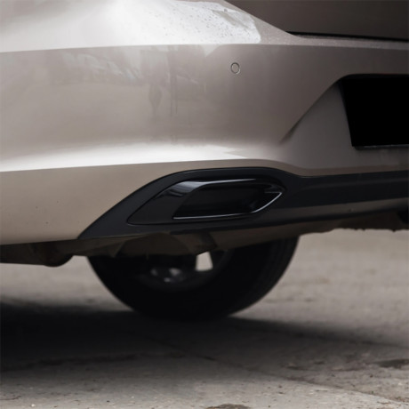 Имитация выхлопа BLACK (черный глянец) для Volkswagen Polo Liftback (2020-2023) купить недорого с доставкой в Волоколамск