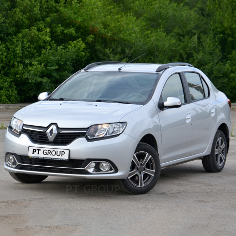 Рейлинги (Черный Муар) "Комфорт" RENAULT Logan (2014-н.в.) купить недорого с доставкой в Волоколамск