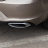 Имитация выхлопа SILVER (серебристый) для Volkswagen Polo Liftback (2020-2023) купить недорого с доставкой в Волоколамск