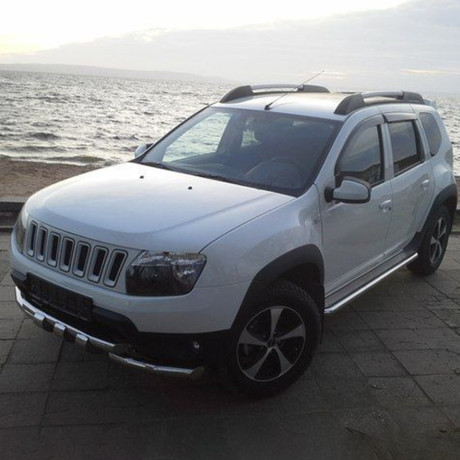 Решетка радиатора "Jeep" для Renault Duster (2010-2021) купить недорого с доставкой в Волоколамск