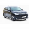 Защита порогов «Труба с проступью» (d76) для Mitsubishi Outlander (2014-2016)(Окрашенное) купить недорого с доставкой в Волоколамск