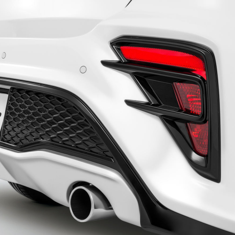 Бампер задний "Kudos" под раздвоенный глушитель для Kia Rio (2017-2020) купить недорого с доставкой в Волоколамск