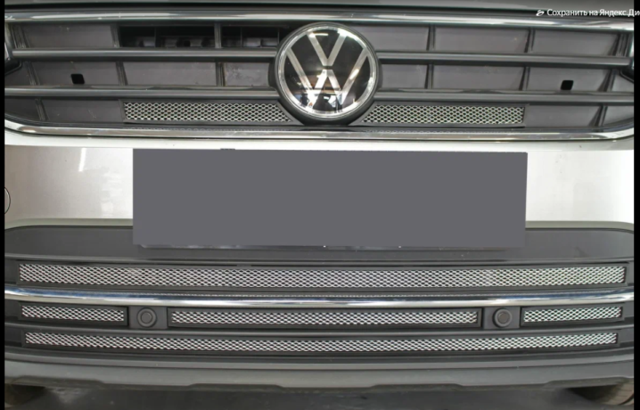 Защита радиатора "Standart" Volkswagen Tiguan II рестайлинг (2020-н.в.) низ, хром купить недорого с доставкой в Волоколамск