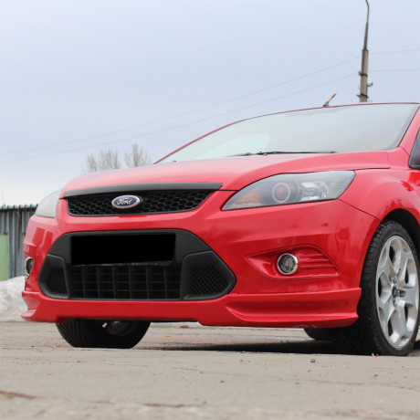 Накладка (юбка) переднего бампера "Lord" для Ford Focus 2 (3D-5D)(2008-2011) купить недорого с доставкой в Волоколамск