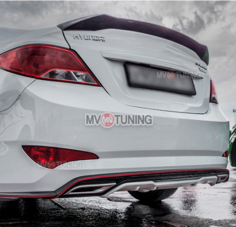 Лип-Спойлер "Zeus" для Hyundai Solaris (2010-2016) купить недорого с доставкой в Волоколамск