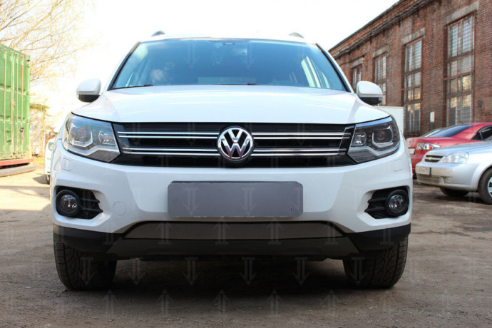 Защита радиатора "Standart" Volkswagen Tiguan Track&Field (2011-2017) хром купить недорого с доставкой в Волоколамск