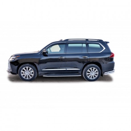 Защита порогов «Труба» для оригинальных порогов (d40) для Lexus LX 450d (20160-н.в.)(Окрашенное) купить недорого с доставкой в Волоколамск