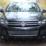 Защита радиатора "Standart" Volkswagen Touareg II (2010-2014) боковая, чёрная купить недорого с доставкой в Волоколамск