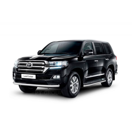 Защита переднего бампера одинарная d63мм (НПС) Toyota Land Cruiser 200 (2014-н.в.) купить недорого с доставкой в Волоколамск