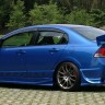 Накладки на пороги "Bomex" Honda Civic 4D купить недорого с доставкой в Волоколамск