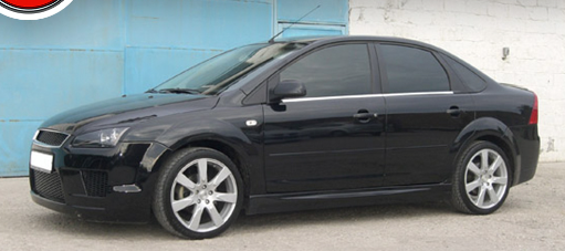 Накладки на пороги "ICС" для Ford Focus 2 (седан, хэтчбек 3-5D)(2004-2011) купить недорого с доставкой в Волоколамск