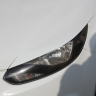 Накладки на фары (реснички) широкие var №1 для Ford Focus 3 (2012-2014) купить недорого с доставкой в Волоколамск