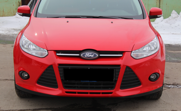 Накладки на фары (реснички) узкие var №2 для Ford Focus 3 (2012-2014) купить недорого с доставкой в Волоколамск