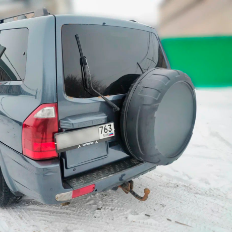 Колпак запасного колеса (Абс шагрень, закрытый) для Mitsubishi Pajero 3 купить недорого с доставкой в Волоколамск