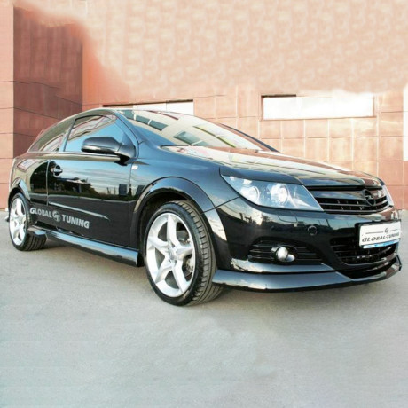 Накладки на пороги "GT" для Opel Astra H (3D, 5D) купить недорого с доставкой в Волоколамск
