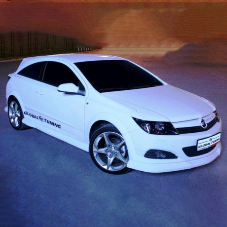 Накладки на пороги "GT" для Opel Astra H (3D, 5D) купить недорого с доставкой в Волоколамск