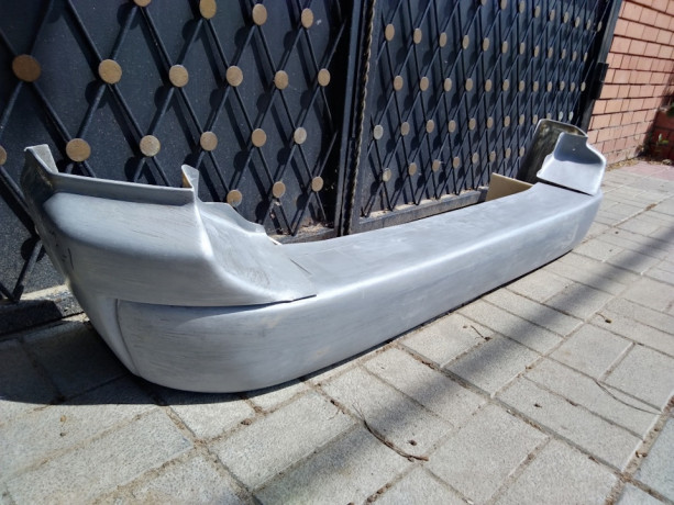 Силовой бампер задний стеклопластиковый (в сборе) на Mitsubishi Pajero Sport I купить недорого с доставкой в Волоколамск